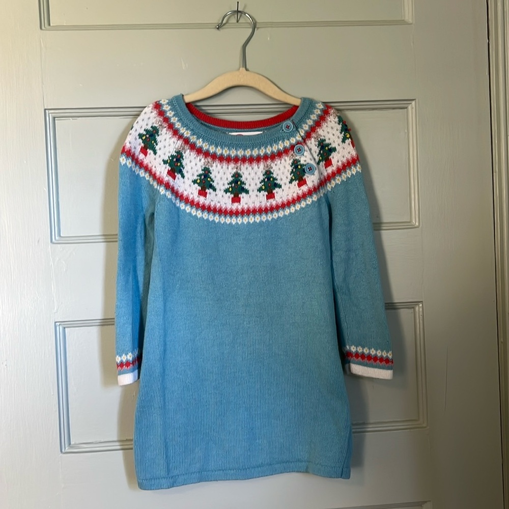 Mini Boden Christmas Sweater Dress